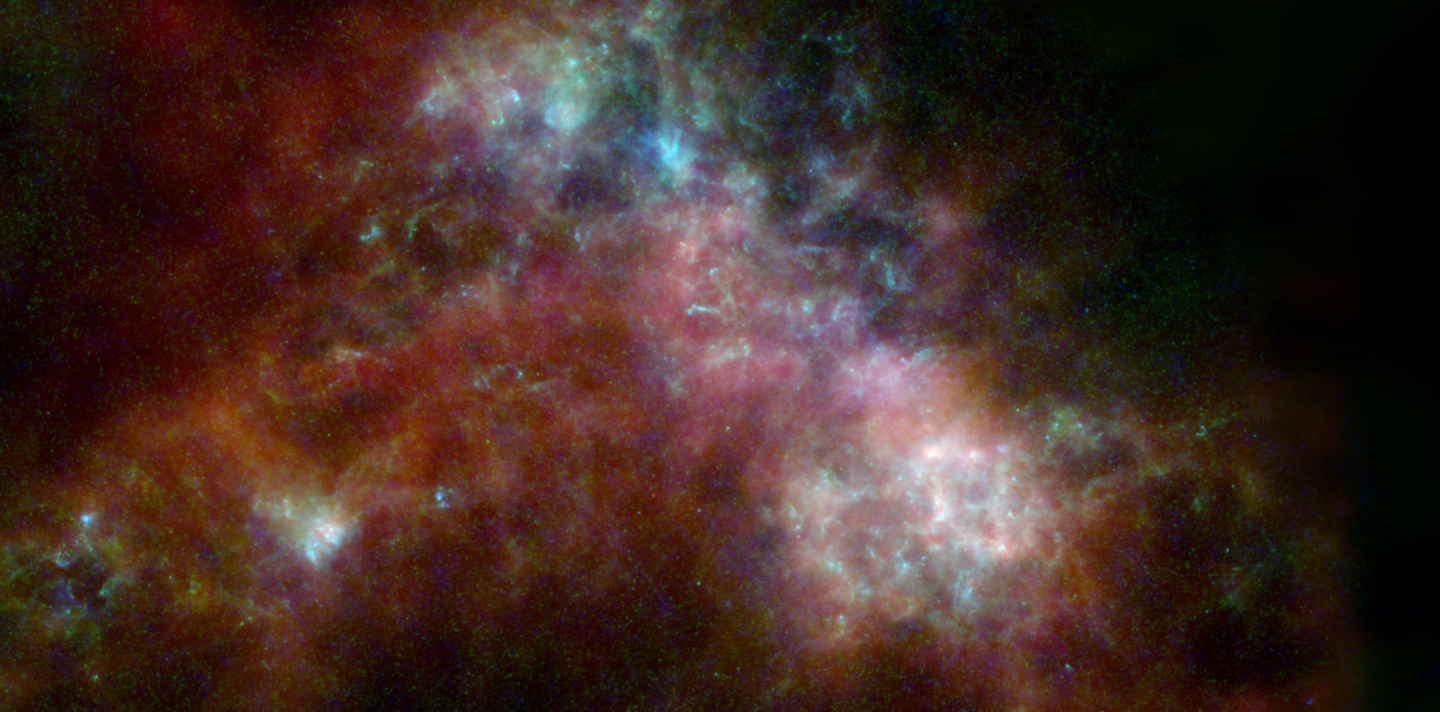 Forscher haben die kleine Magellansche Wolke als Satellit der Milchstrasse mit ca. 3 Milliarden Sternen entdeckt, Forschung im Space Eye erleben, Outreach.  | © ESA, NASA, NASA-JPL, Caltech, Christopher Clark (STScI), S. Stanimirovic (UW-Madison), N. Mizuno (Nagoya University)